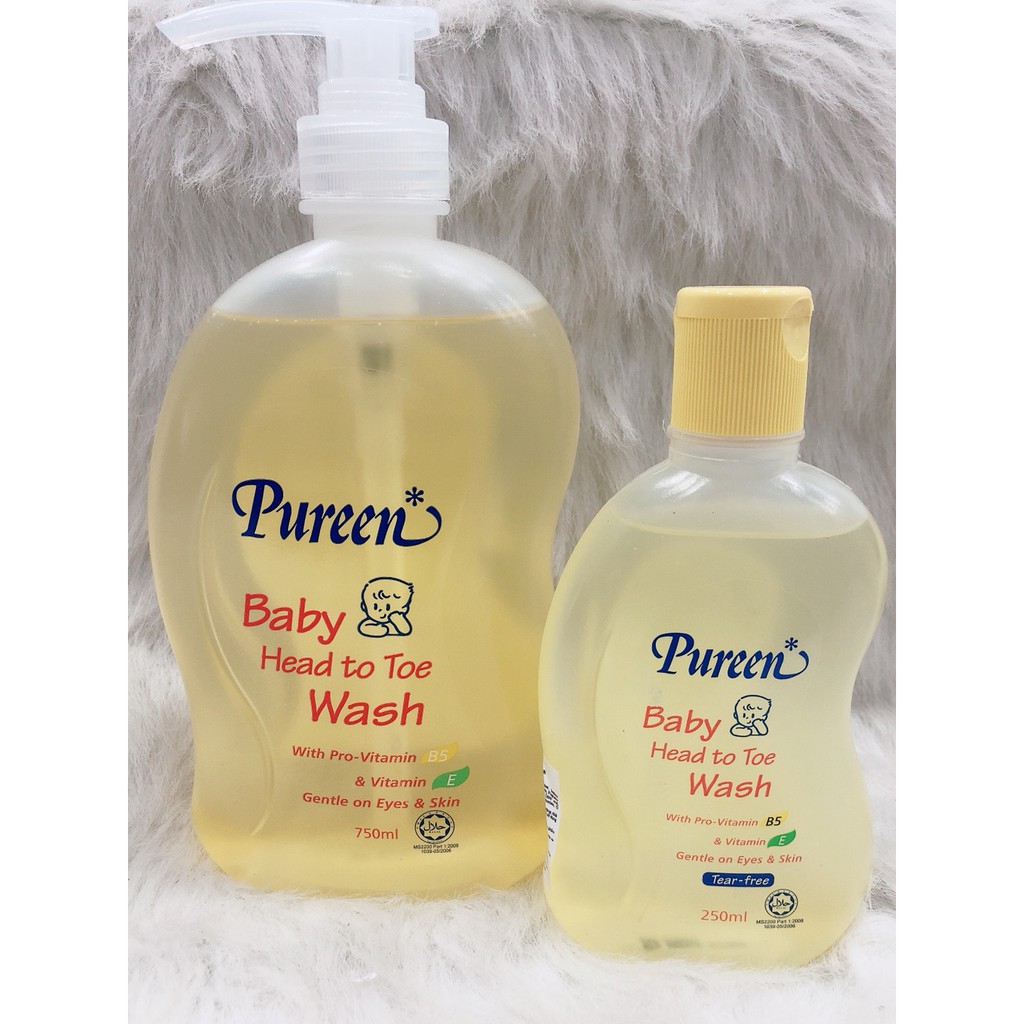 SỮA TẮM GỘI CHO TRẺ SƠ SINH PUREEN 250ml, 750ml