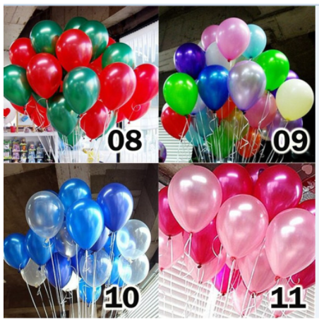 Combo 30 quả bóng nhũ 10 "