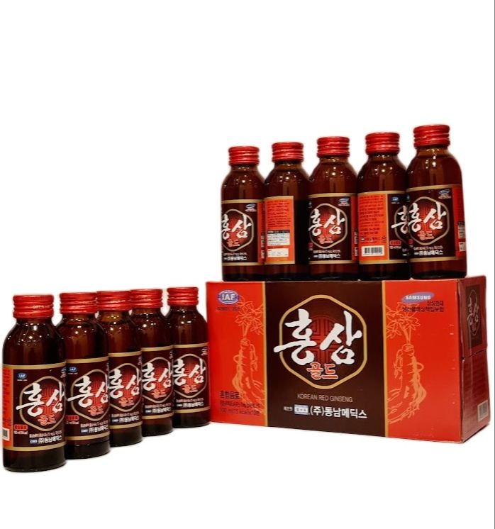 Nước hồng sâm nhãn samsung nguyên chất hàn quốc hộp 10 chai x 100ml/chai