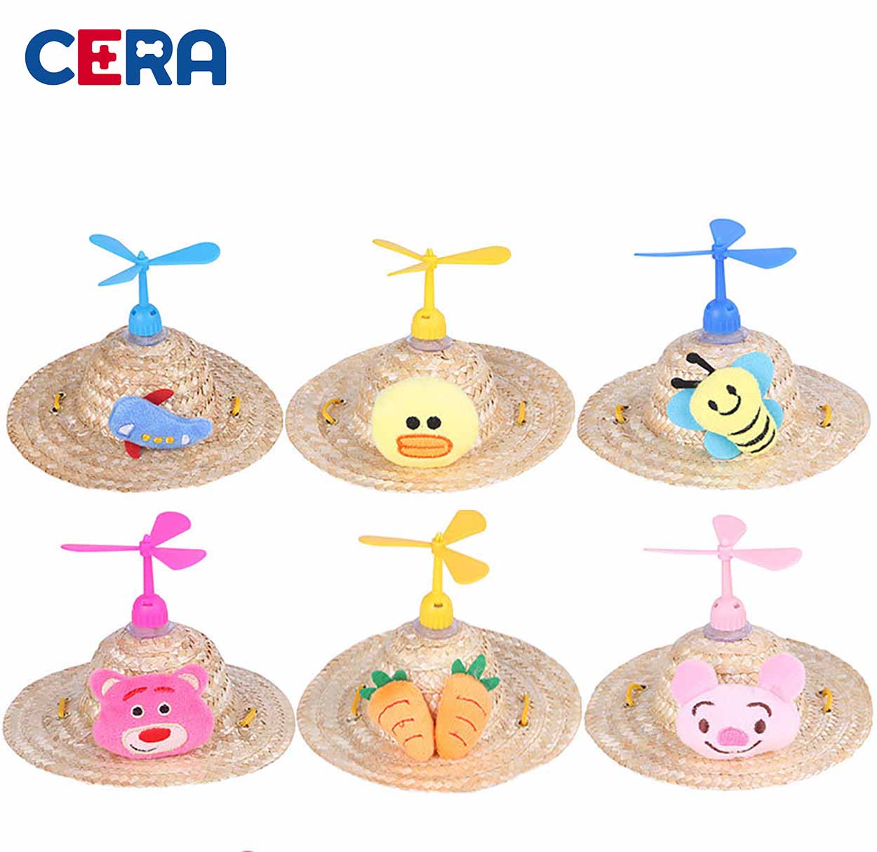 Nón cối tròn có quạt cho chó mèo - nón 003