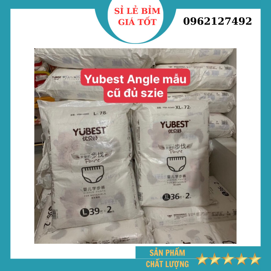 [HCM]Tã/ Bỉm Quần/ Dán YUBEST ANGEL Size S90  M84  L78 XL72 XXL66