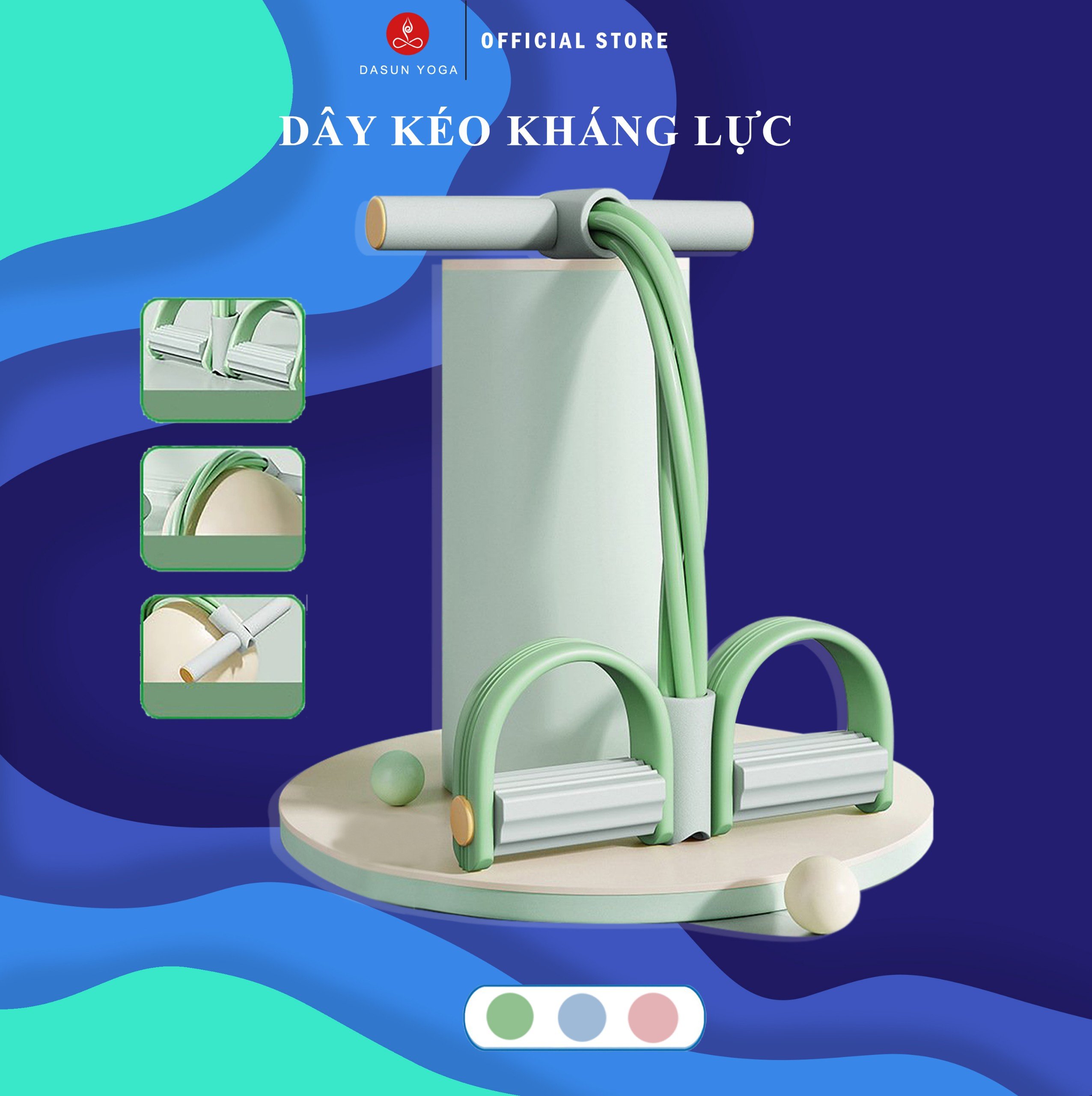 Dây kéo Thể Thao Kháng Lực tập Yoga, Gym hỗ trợ Đa chức năng - NEW