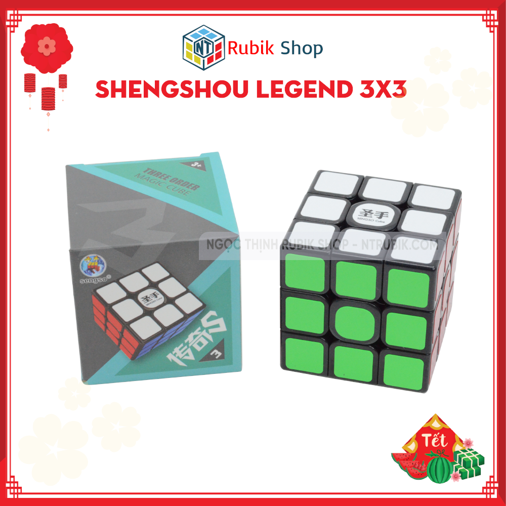 Rubik Shengshou Legend S 3x3 Black Cube khối lập phương đồ chơi thông minh