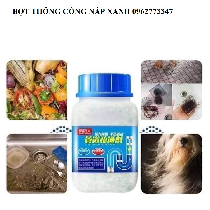 bột thông cống DẠNG CHAI LỚN NẮP XANH