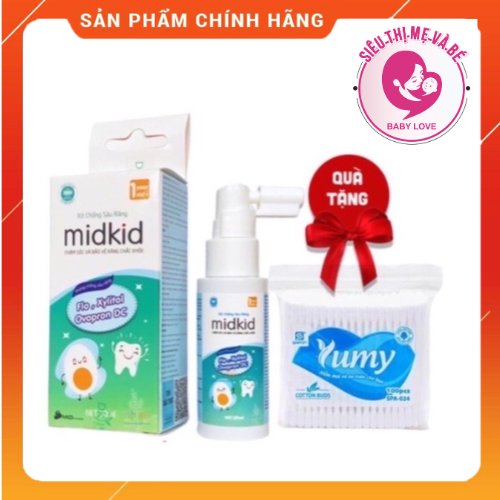 Xịt chống sâu răng Midkid chai 30ml