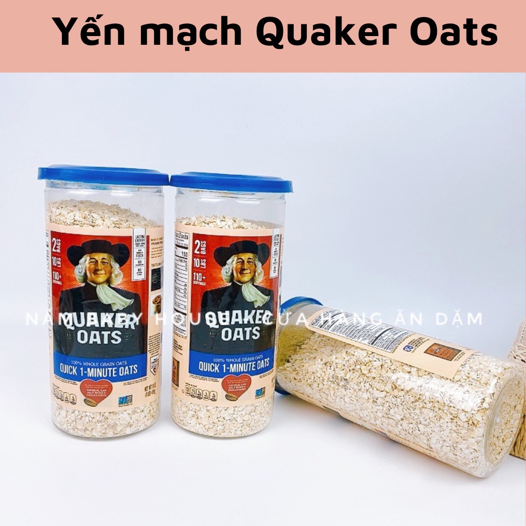 Date 10/2025 Yến mạch cán mỏng Quaker Oats Mỹ 454g