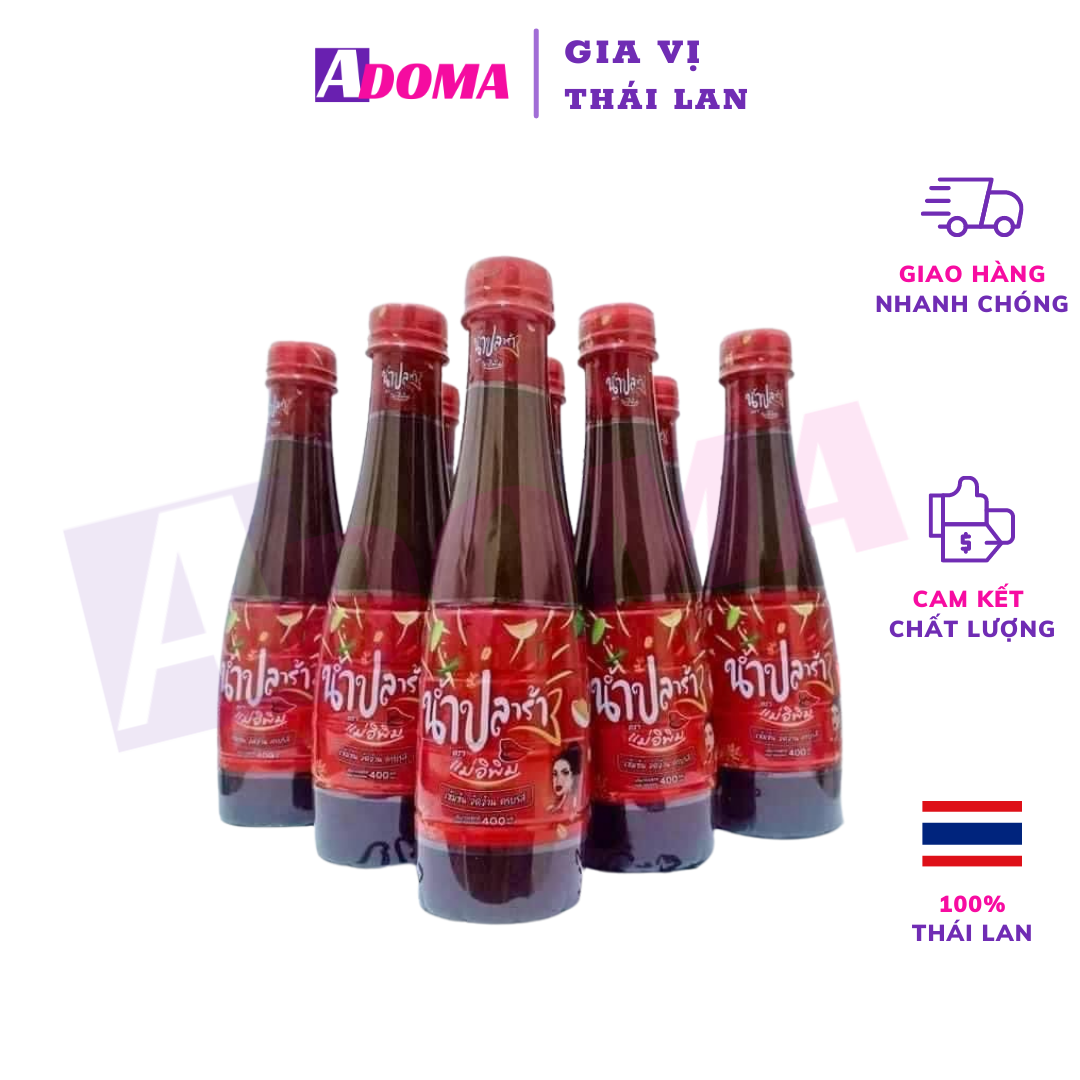 Nước Mắm Thái Lan Cô Gái Pimrypie Làm Gỏi Đu Đủ Somtum ADOMA Ba Khía น้ำปลาร้าพิมรี่พาย 400ml Cách Làm Sốt Trộn Sụm Tôm Ghẹ Xoài Thái Lan ส้มตำไทย