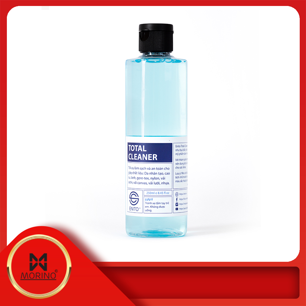 Dung dịch vệ sinh giày sneaker ENITO Total Cleaner - dung tích 200ml - giúp bạn có thể tự làm sạch và chăm sóc đôi giày sneakers thân yêu của mình ngay tại nhà một cách đơn giản