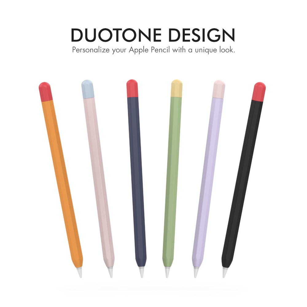 Ốp Case Apple Pencil 1 Silicone Cao Cấp Kiểu Bút Chì Kèm Dây Chống Rớt Đầu Sạc AHA STYLE