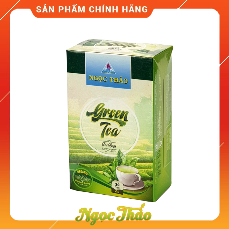 Hộp trà xanh 20 túi lọc - Ngọc Thảo