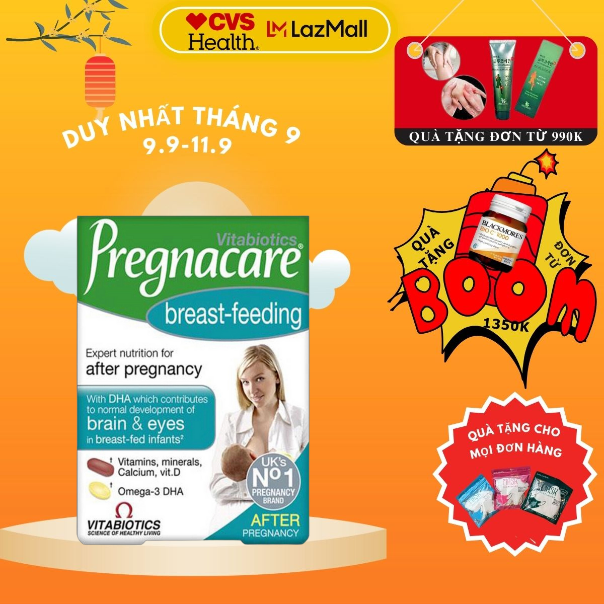 Vitamin Pregnacare Max Vita Biotic dành cho phụ nữ cho con bú