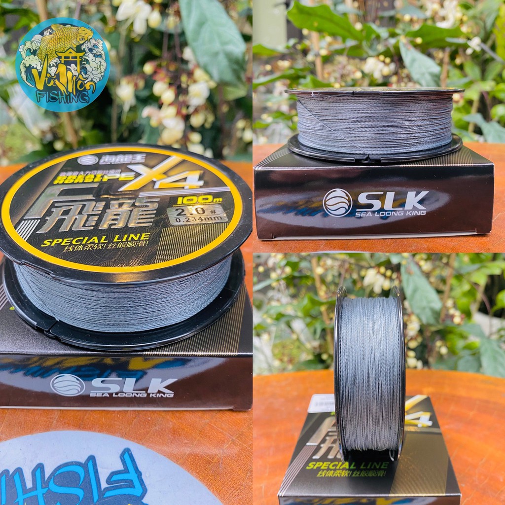 Dù câu cá siêu bền chắc x4 - dây dù cuộn 100m- vũ môn fishing
