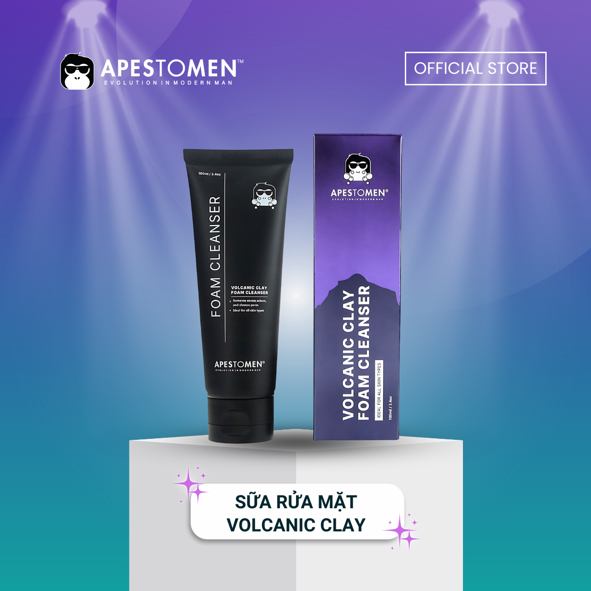 Sữa rửa mặt Apestomen Volcanic Clay Foam Cleanser 100ml