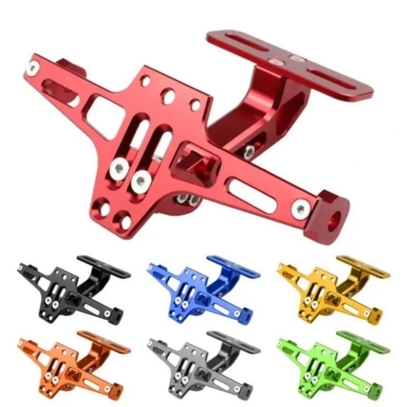 Pát biển số gập nhôm CNC gắn xe máy PKL PKN xe điện pas biển