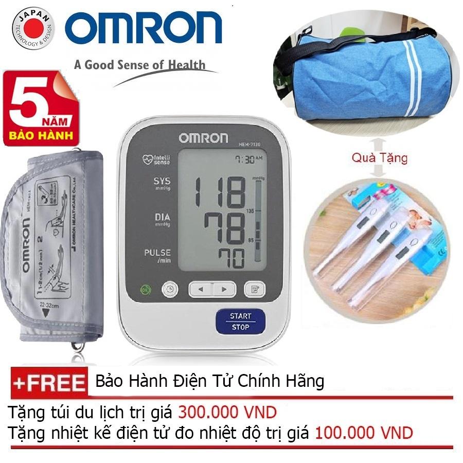 Máy đo huyết áp Omron Hem 7130 + Quà tặng balo du lịch