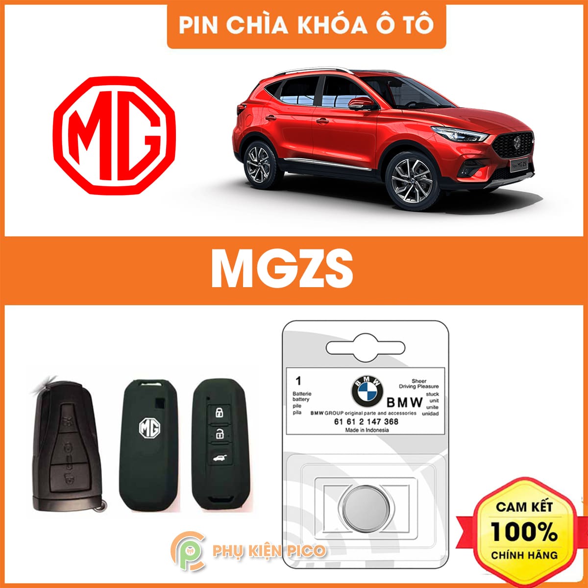 Pin chìa khóa ô tô MGZS chính hãng sản xuất theo công nghệ Nhật Bản