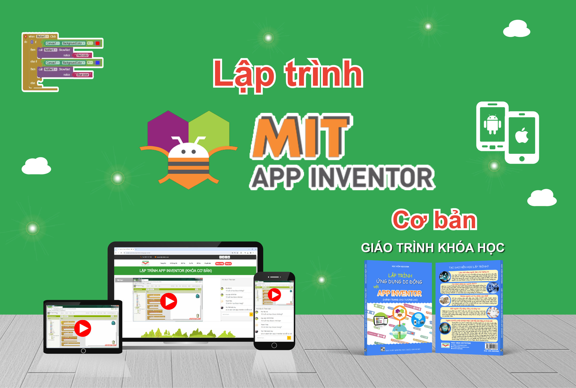 Khóa học Lập trình tạo ứng dụng di động với APP INVENTOR Cơ bản 10+