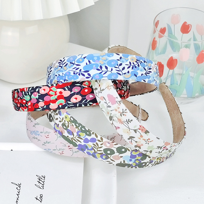 Cài tóc nữ họa tiết hoa lá thời trang cho nữ bờm tóc nữ bờm tóc rửa mặt