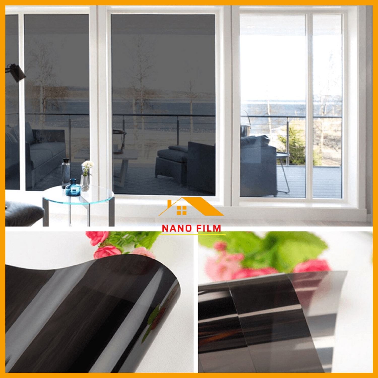 Miếng dán kính chống nắng nhìn một chiều | Decal dán cửa kính cách nhiệt chống tia UV 99%