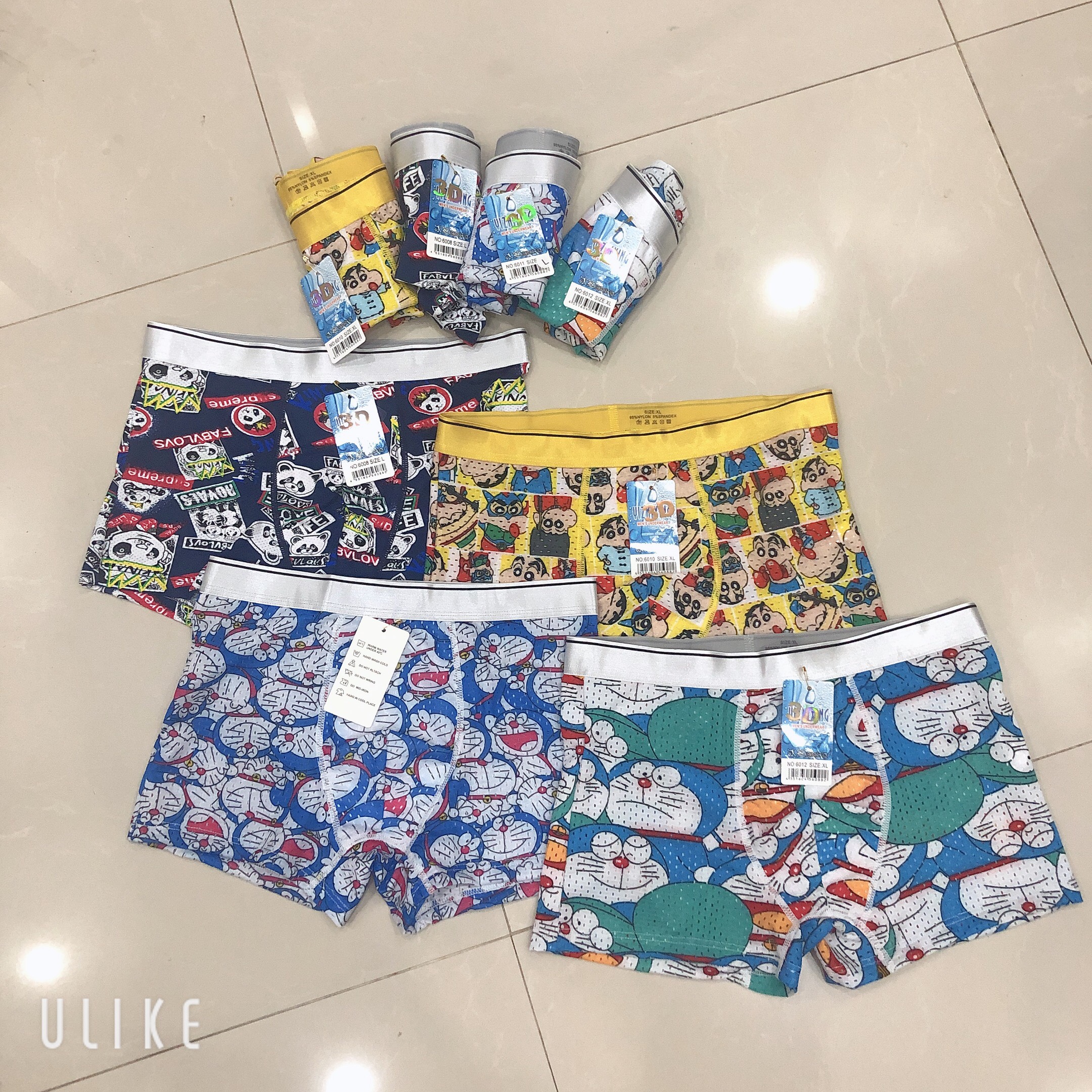 Combo 4 chiếc sịp đùi in hình 3d cao cấp