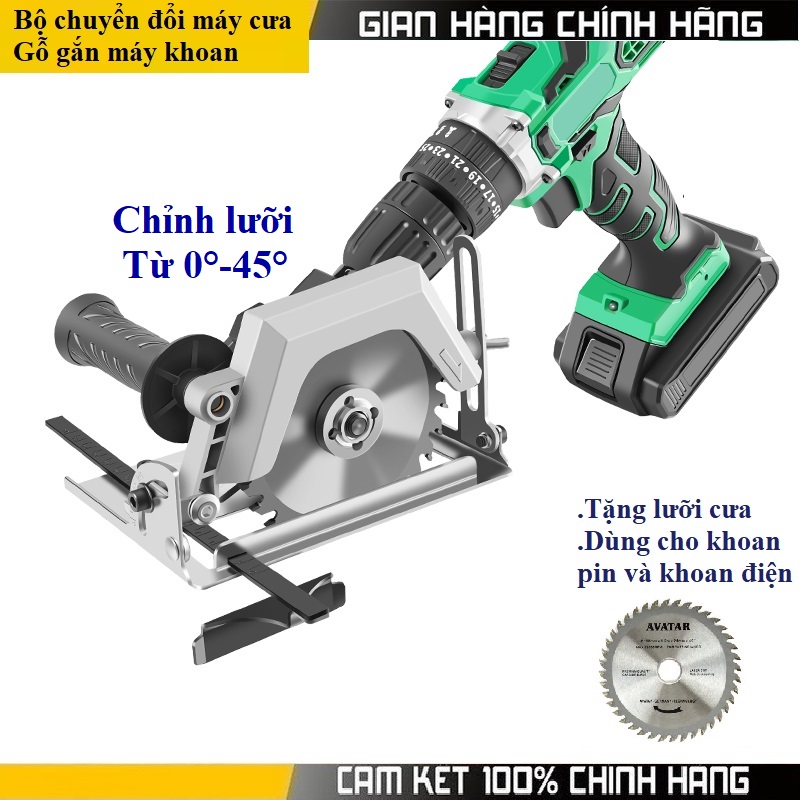 Bộ chuyển đổi máy khoan thành máy cưa bàn