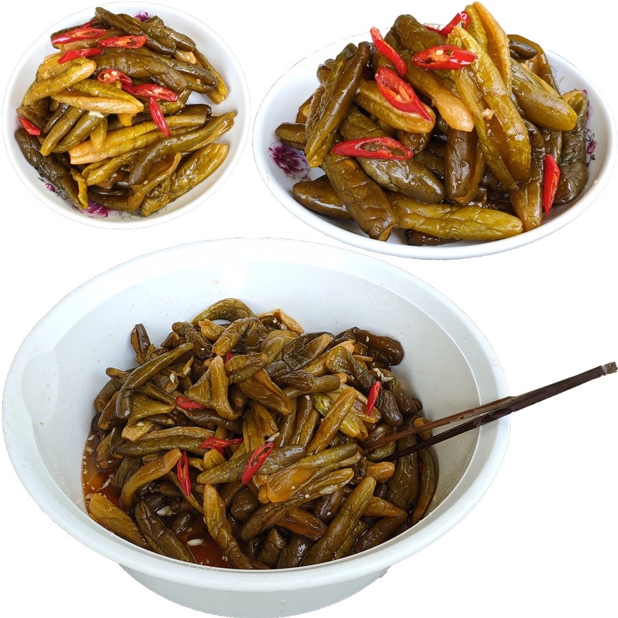 Mắm dưa leo nụ chưa trộn đặc sản châu đốc - BỊCH 500gr