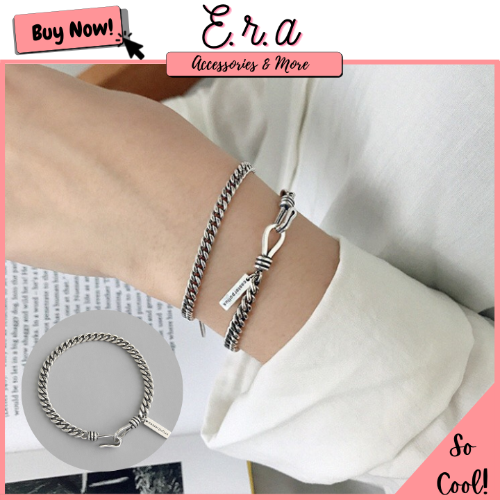 [Freesize] Vòng Đeo Tay / Lắc Tay Nam/ Nữ Hợp Kim ERASHOP 077938 - Dây Xích Castor Đơn Giản, Cool Ngầu, Cực Chất, Rẻ Đẹp