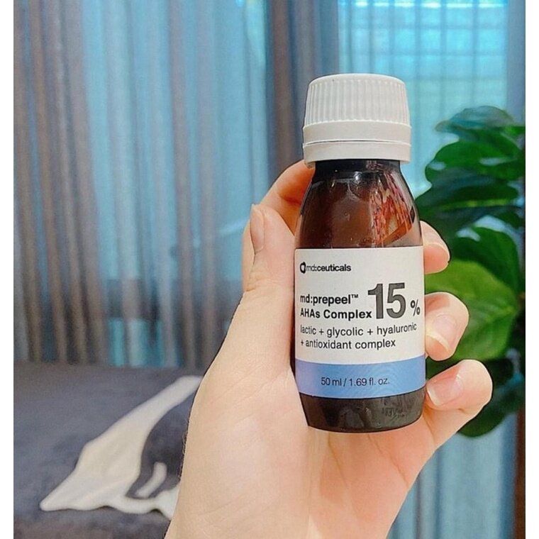 Thay da sinh học trắng sáng & căng bóng da md: peel repeel ahas complex 15%