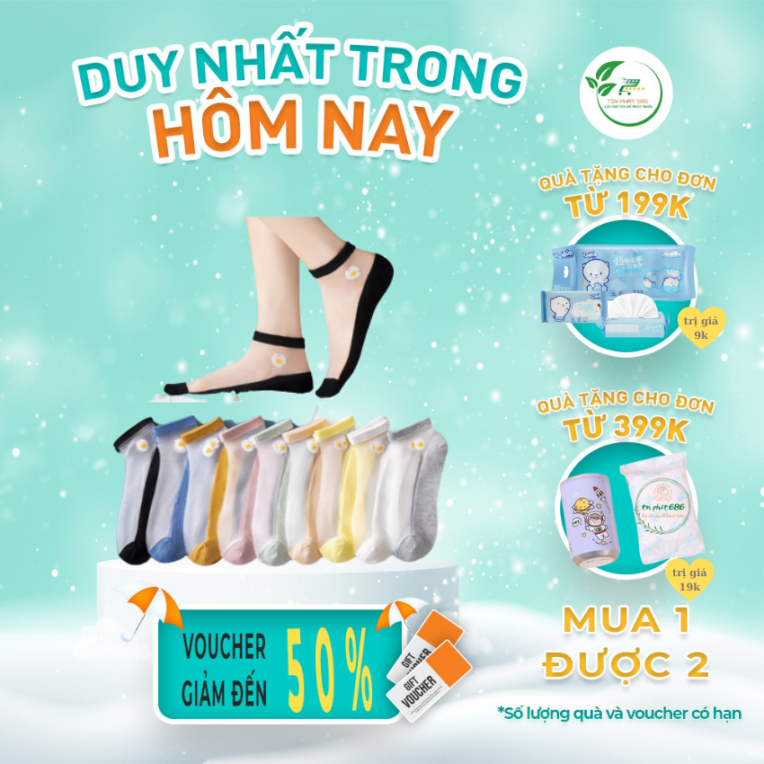 Tất Nữ, tất ren hoa cúc nhiều màu 1 sét 10 đôi