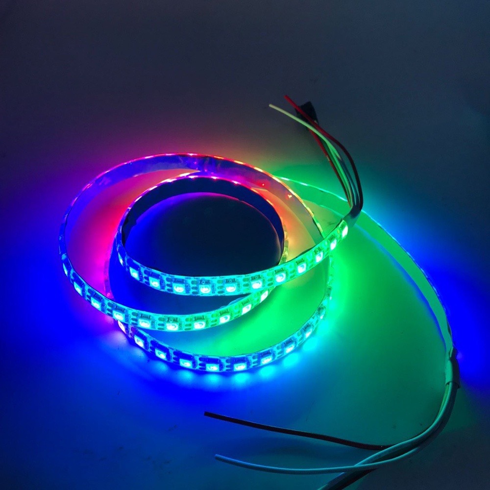Dây đèn led ws2812b argb ws8212 dc5v dài 1m - 74 96 144 led/1m