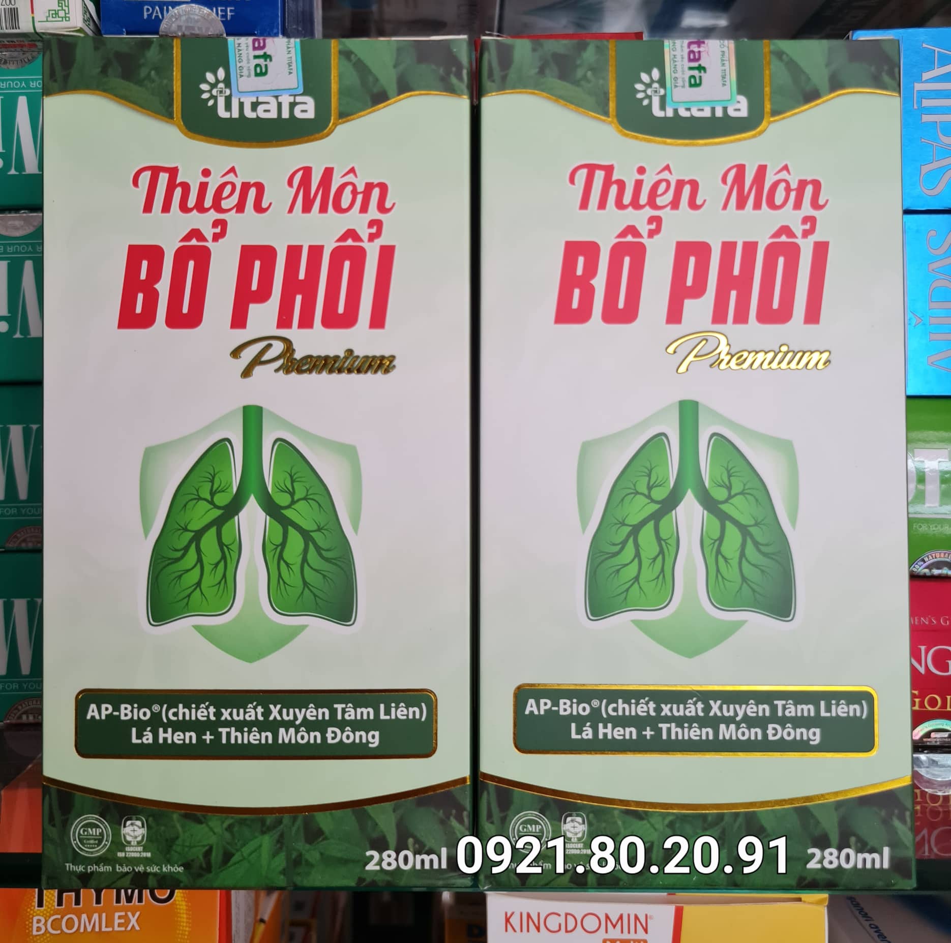 Thiên môn bổ phổi premium chai 280ml