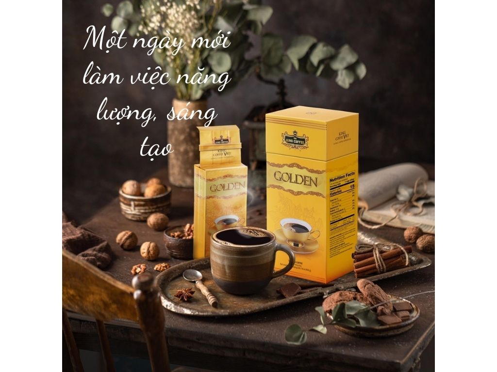 Cà phê rang xay TNI King Coffee Golden 450g
