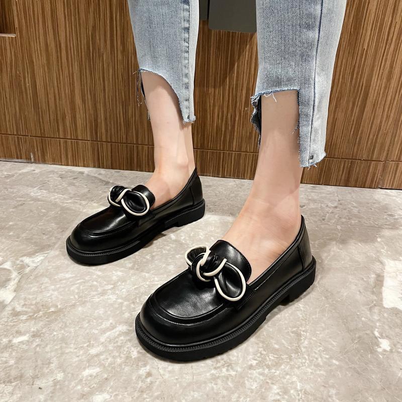Giày búp bê siêu xinh -Giày lolita Xuka lười phong cách thời trangđộn đế bằng phối hoa MSP X339
