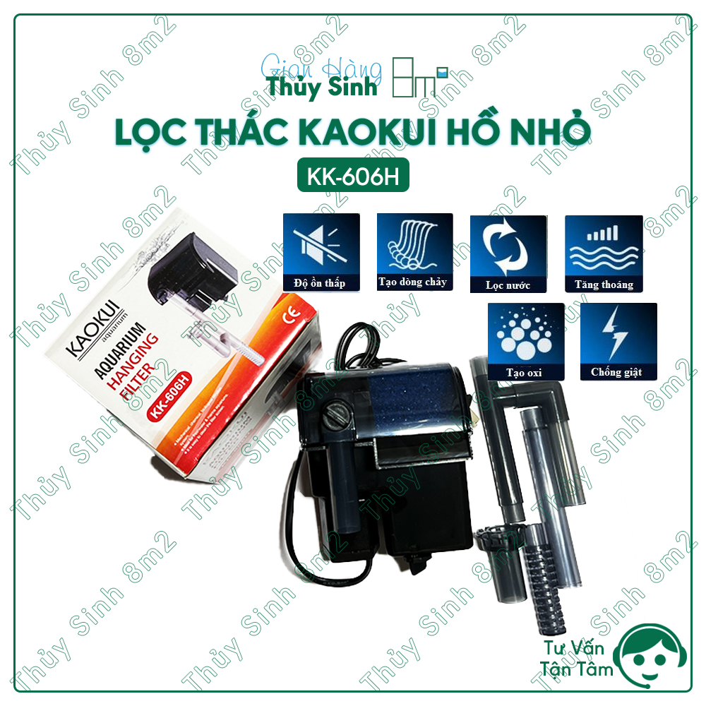 Máy lọc thác kaokui hồ thủy sinh mini | máy lọc hồ cá, thủy sinh | 8m2