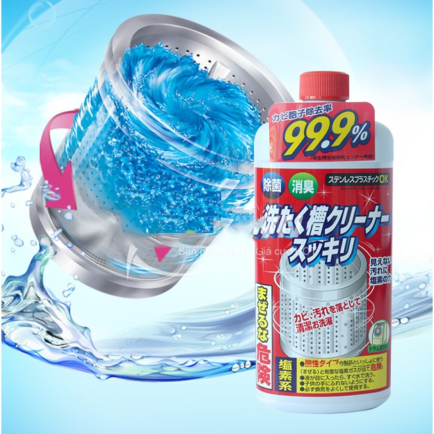 Nước Tẩy Lồng Máy Giặt Nhật Rocket 550g Nội địa Nhật Bản
