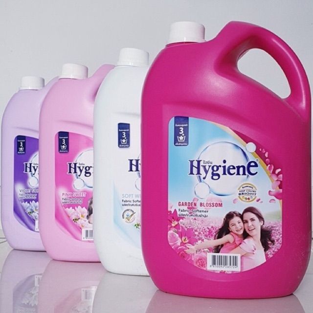 Nước Xả Mềm Vải HYGIENE Can 3500ML Thái Lan (Màu Hồng Đậm)