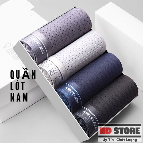 Combo 4 quần lót nam siêu thoáng mát, co dãn 4 chiều, quần lót lưới nam
