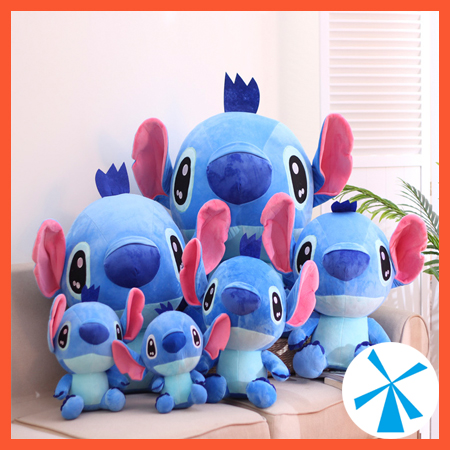 Gấu bông stitch – stick màu xanh tai dựng đáng yêu