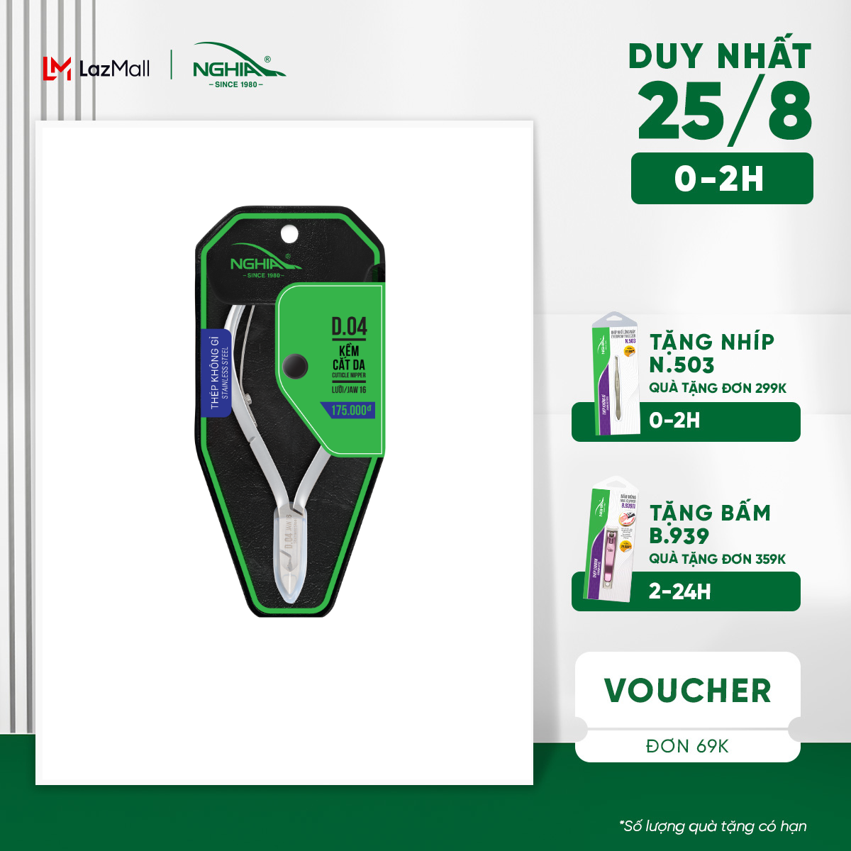 Kềm cắt da thép không gỉ kềm nghĩa d.04