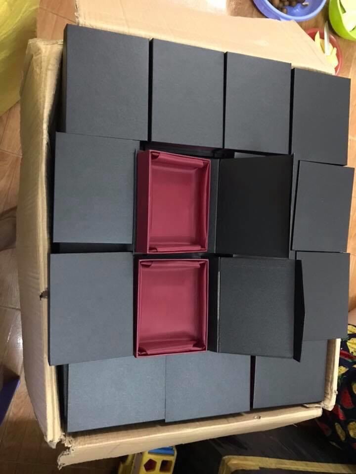 [Giá Sỉ​] Hộp đựng ví nam - Hộp đựng bóp nam - Hộp hít nam châm đen