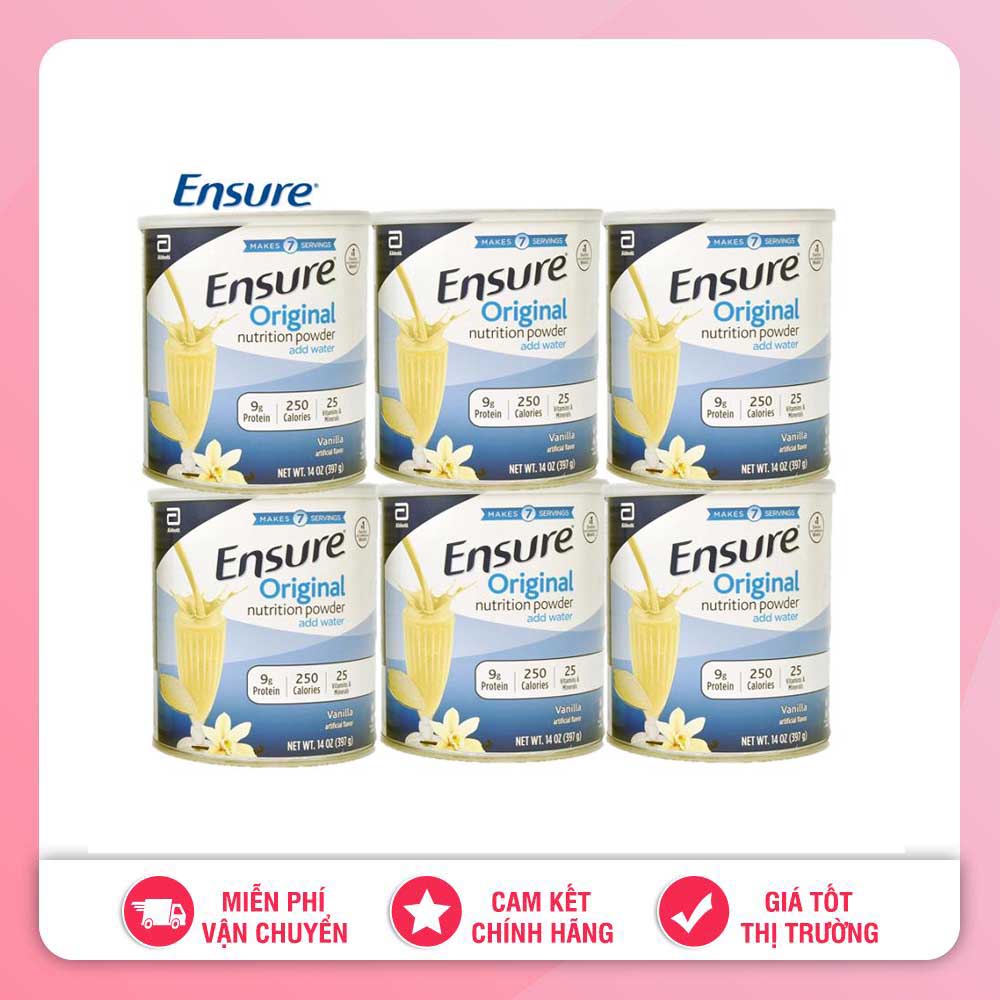COMBO 6 HỘP SỮA BỘT ENSURE CỦA MỸ® ORIGINAL NUTRITION POWER 400G MỸ - Date 11.2025