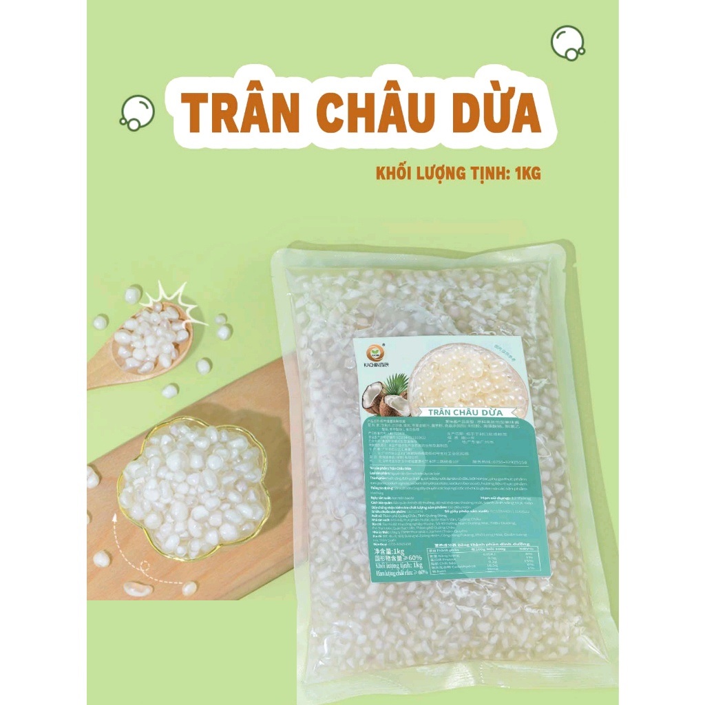 Trân châu dừa kachin - bịch 1kg