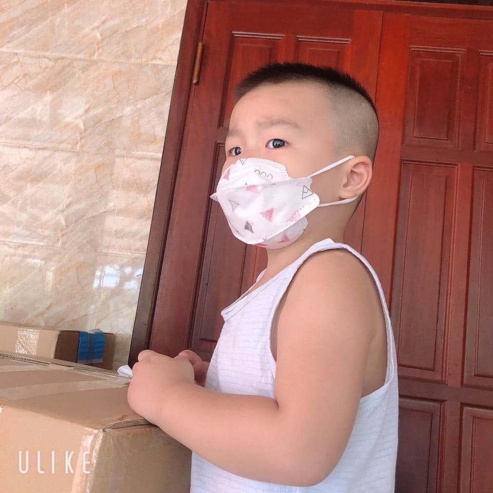 Combo 50 Khẩu trang cho bé, Khẩu trang KF94 kháng khuẩn 4 lớp cho bé