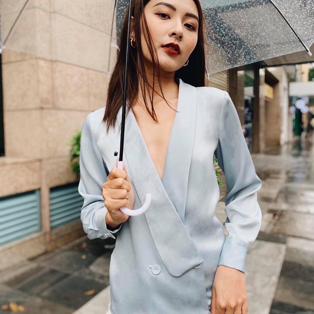 Áo cổ v nữ kiểu 2nddate top019pb