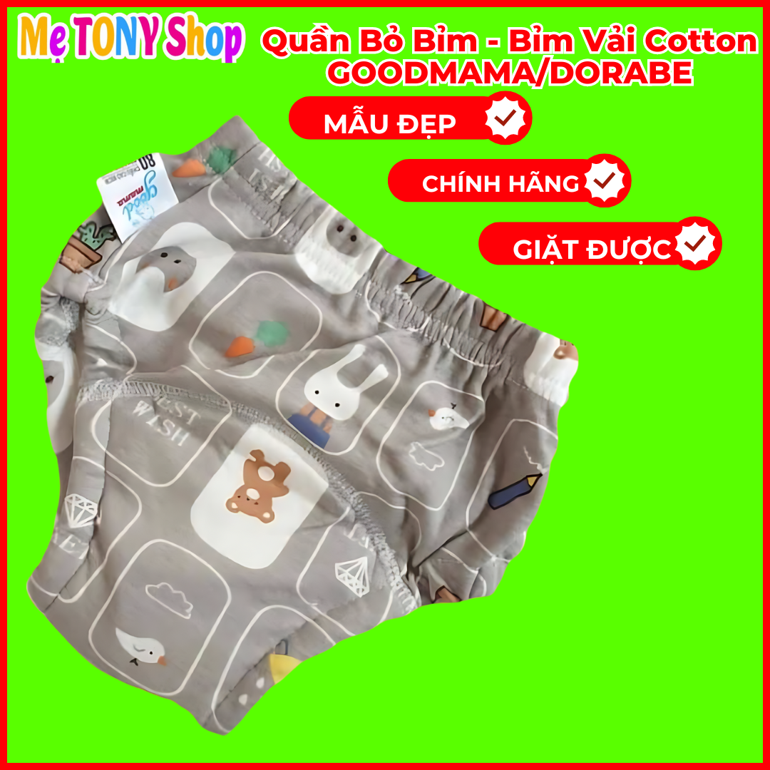 Giá Tận Xưởng Quần Bỏ Bỉm GOODMAMA DORABE,Bỉm Vải GOODMAMA DORABE Chính Hãng Đủ Size 5kg-17kg