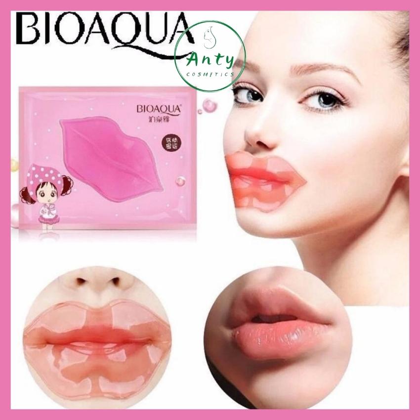 Mặt nạ dưỡng môi bioaqua bổ sung collagen dưỡng môi cấp ẩm giúp môi hồng hào căng mọng tránh khô môi cải thiện thâm môi - mặt nạ dưỡng môi bioaqua, dưỡng môi căng mọng, hồng hào- anty cosmeticsanty cosmetics