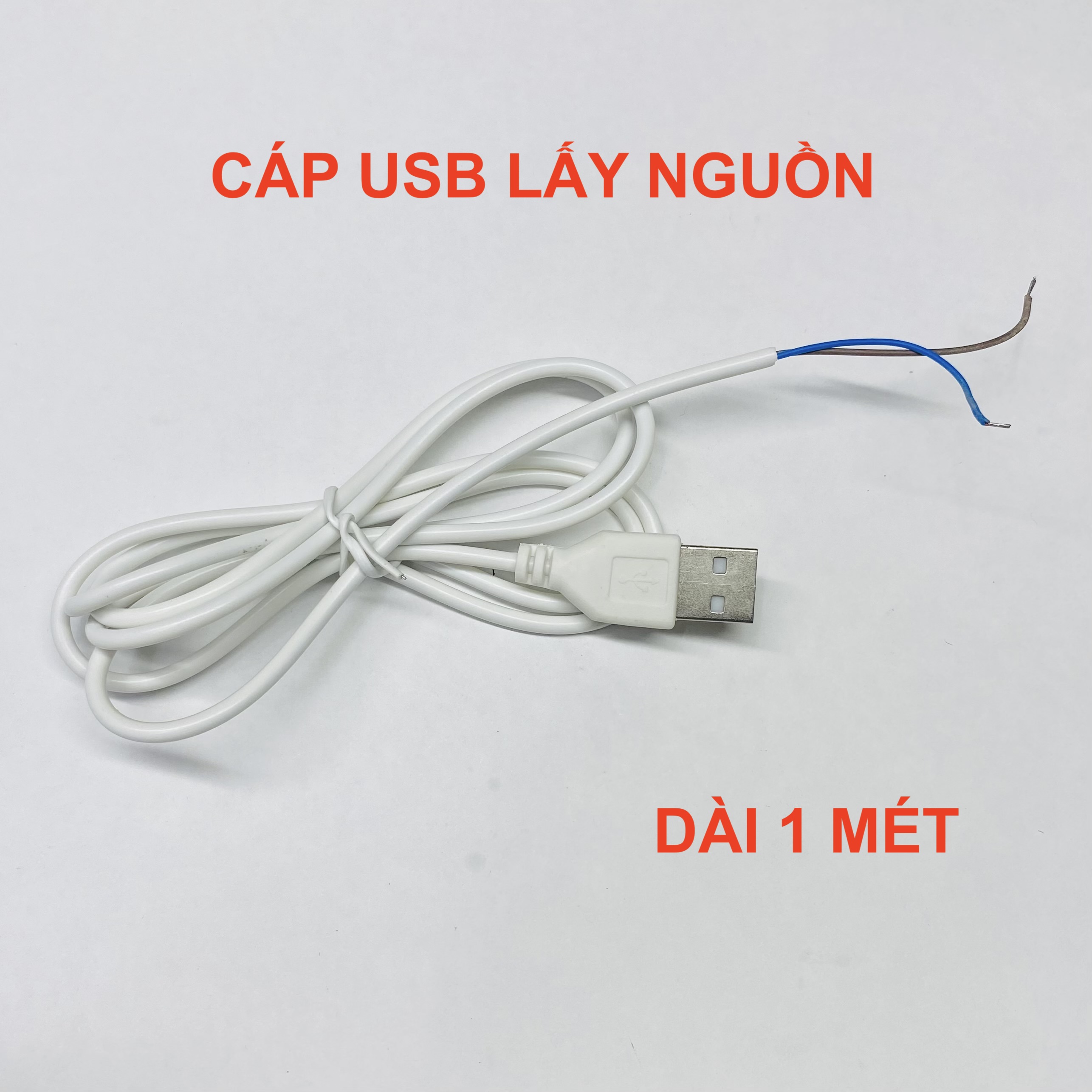 Dây cáp usb để lấy ra nguồn dc dây dài 1m - lk0108