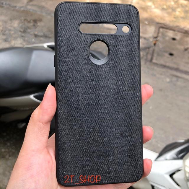 ỐP LƯNG LG G8 HÀN (BẢN 3 CAMERA) NHỰA TPU GIẢ VẢI NỈ