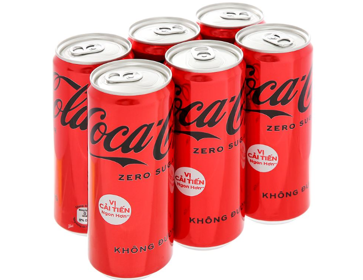 Lon 330ml Nước ngọt Coca Cola Zero