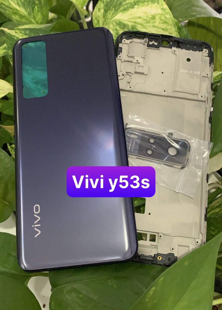 Bộ vỏ vivo y53s ( gồn, sườn, maket, lưng, kính cam , nút bấn)
